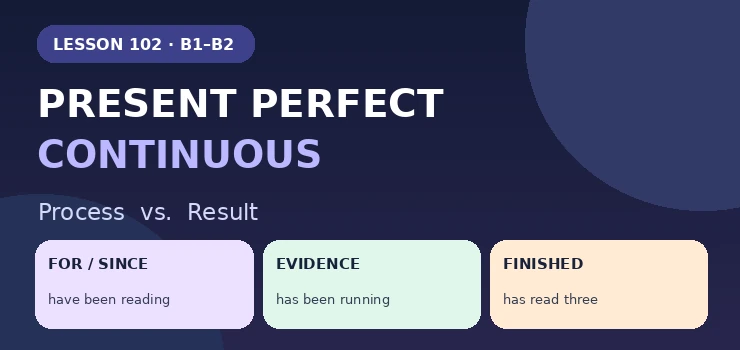 Present Perfect Continuous vs Present Perfect Simple İngilizce ders görseli